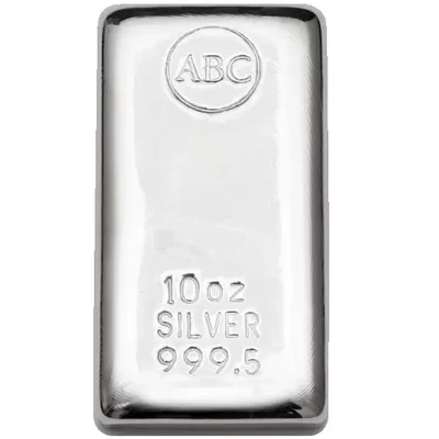 10oz ABC Silver Cast Bar